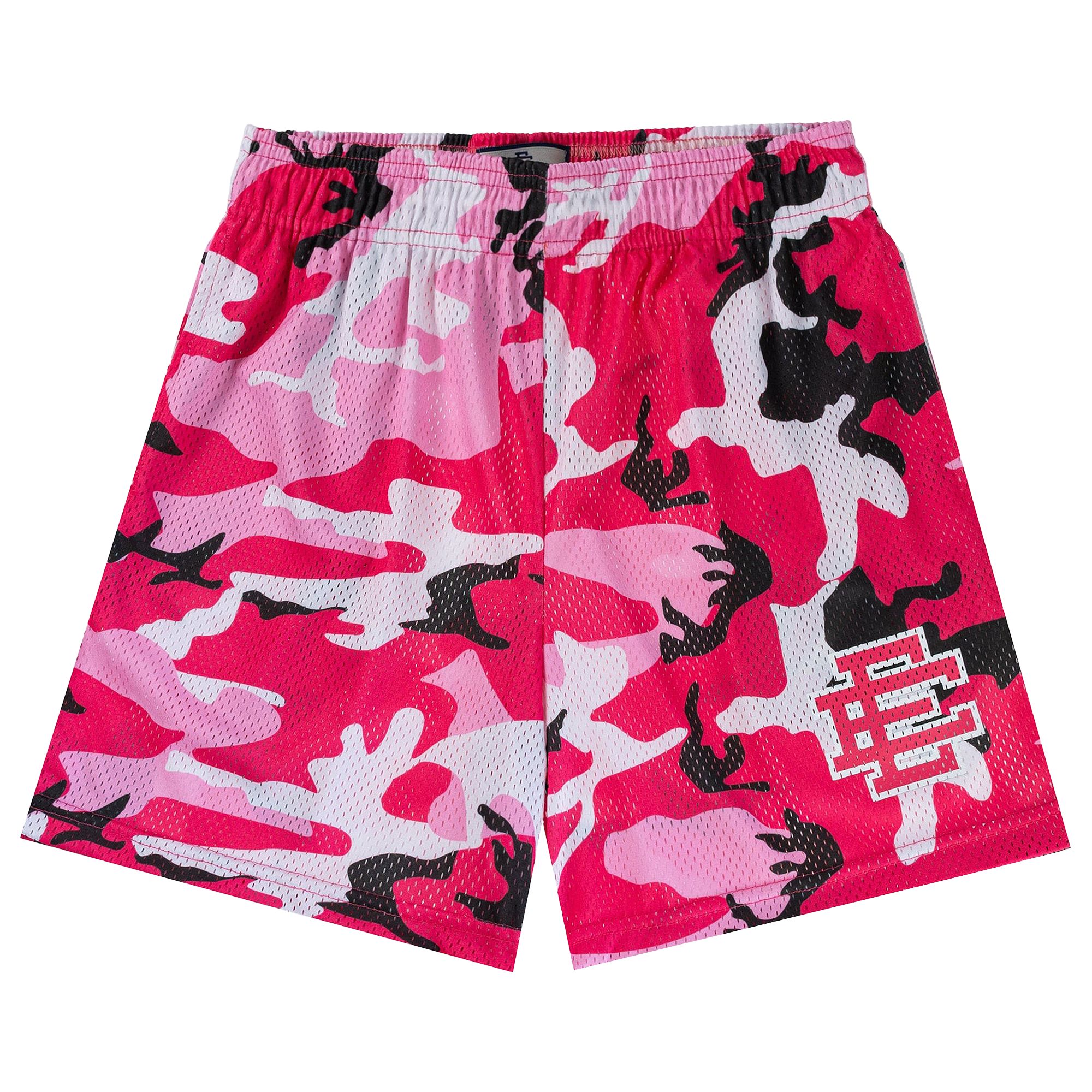 Pre-owned Eric Emanuel Ee Basic Short 'pink/black Ee Camo' In Multi