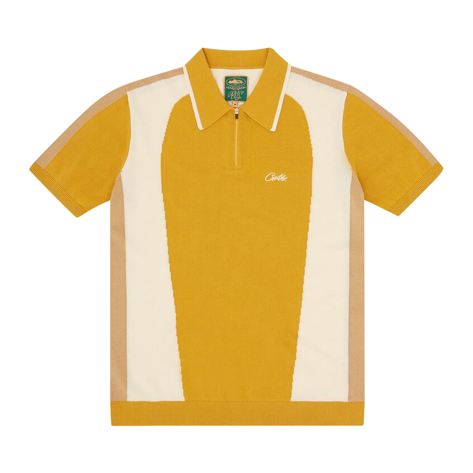 Pre-owned Corteiz Soprano Knit Polo 'mustard' | Yellow | Men's Size S