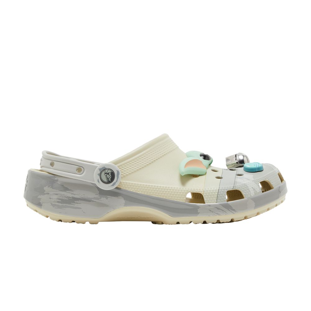 Pre-owned Crocs Star Wars X Classic Clog 'grogu' In Cream