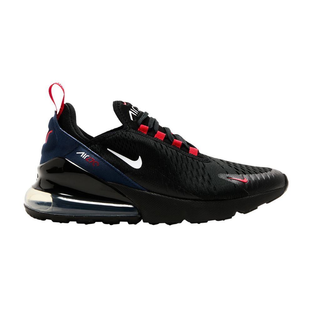 Pre-owned Nike Air Max 270 Gs 'black Midnight Navy Red' | Kid's Size 6