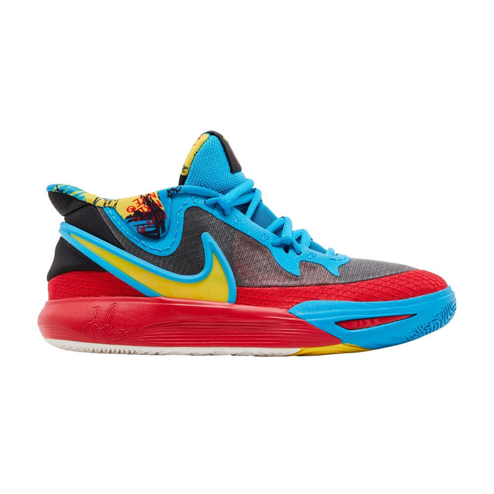 Pre-owned Nike Kyrie 8 Go Se Gs 'black Blue Tour Yellow' | Multi-color | Kid's Size 4.5