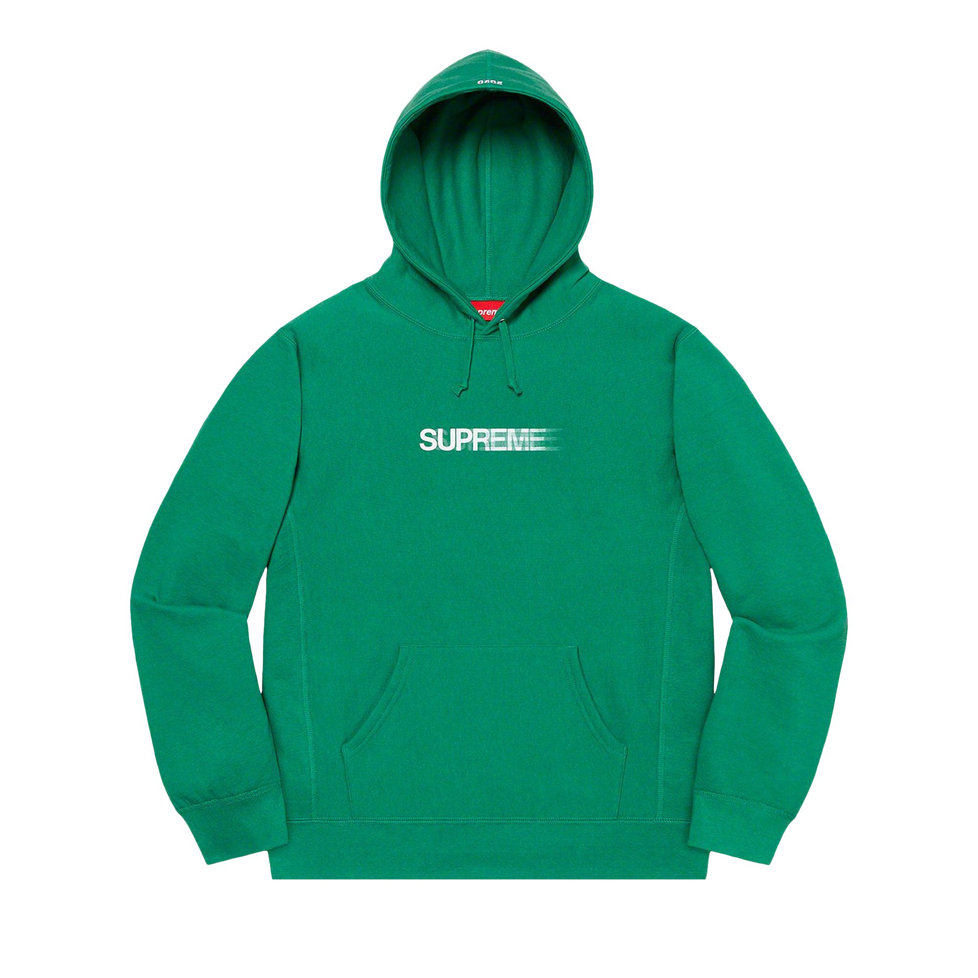 Pre-owned Supreme Motion Logo Hooded Sweatshirt 'light Pine' In Green