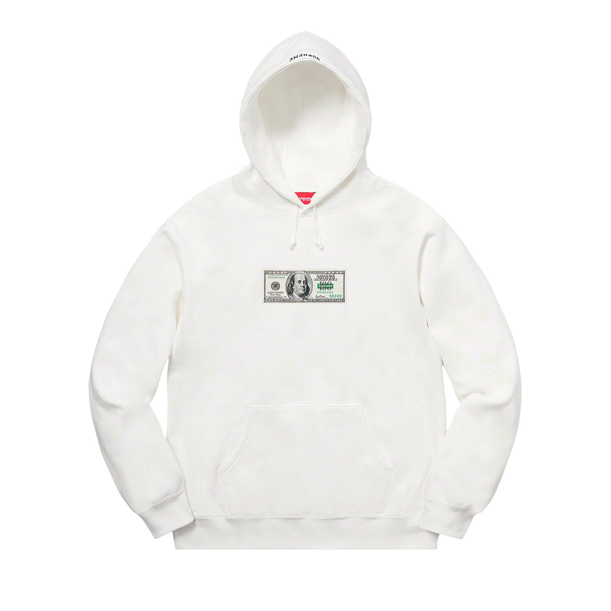 Supreme Franklin Hooded Sweatshirt 'White' | Men's Size XL