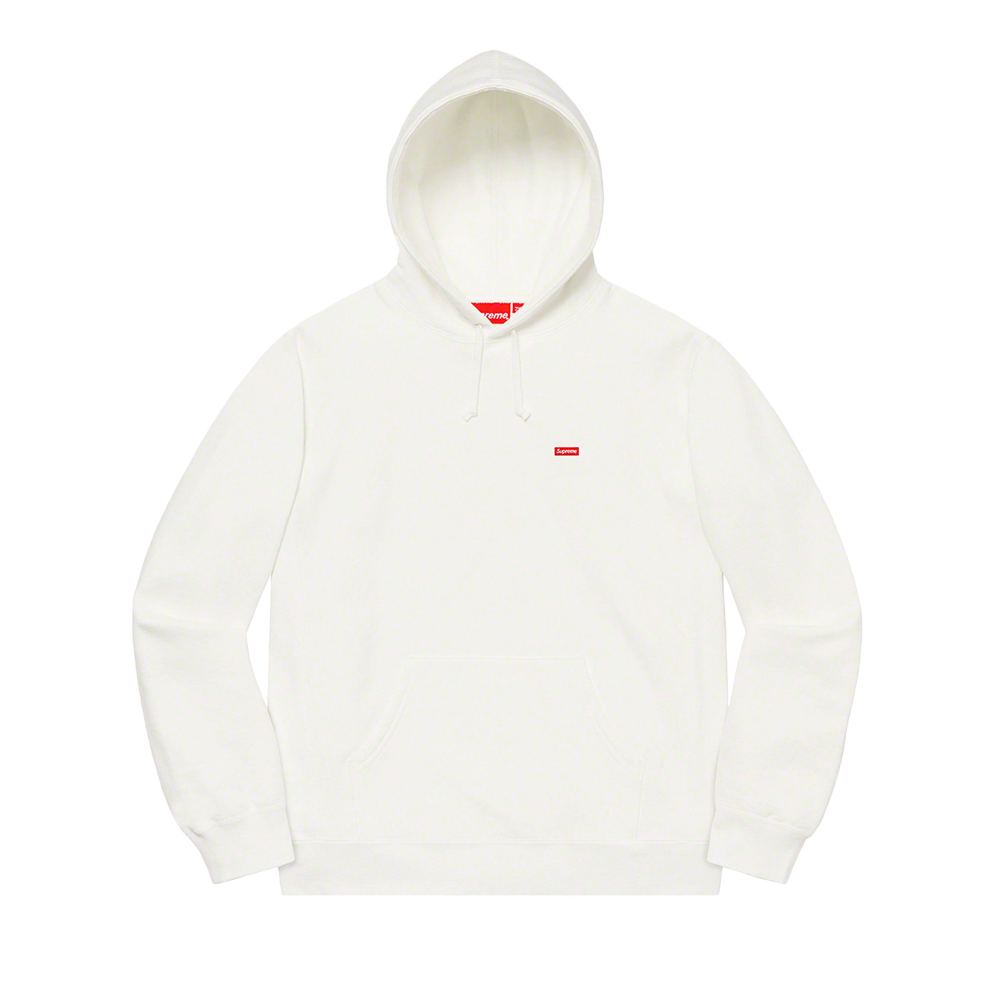 Pre-owned Supreme Small Box Hooded Sweatshirt 'white'