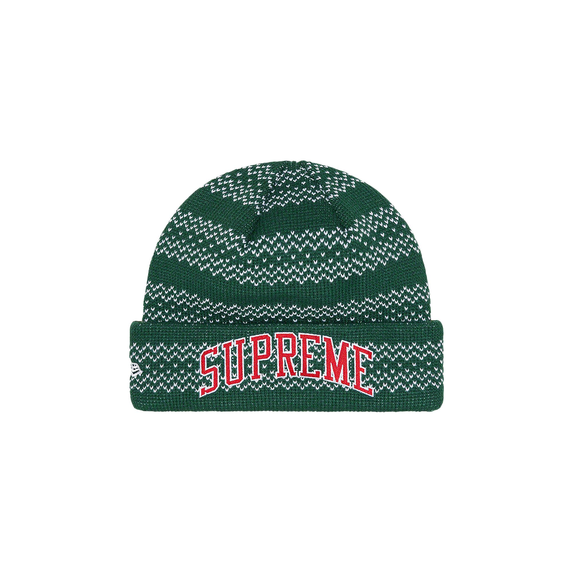 Pre-owned Supreme X New Era Split Beanie 'green'