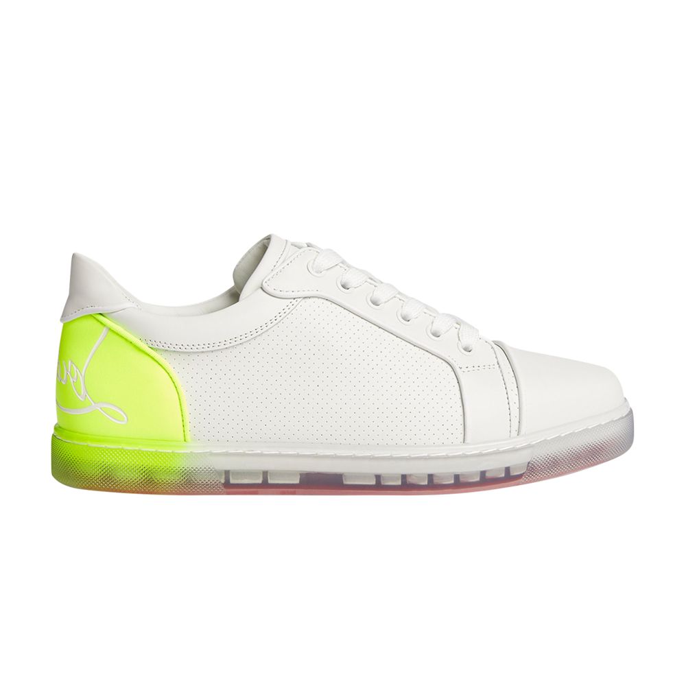 Pre-owned Christian Louboutin Wmns Fun Vieira Orlato Flat 'white Fluo Yellow' | Women's Si