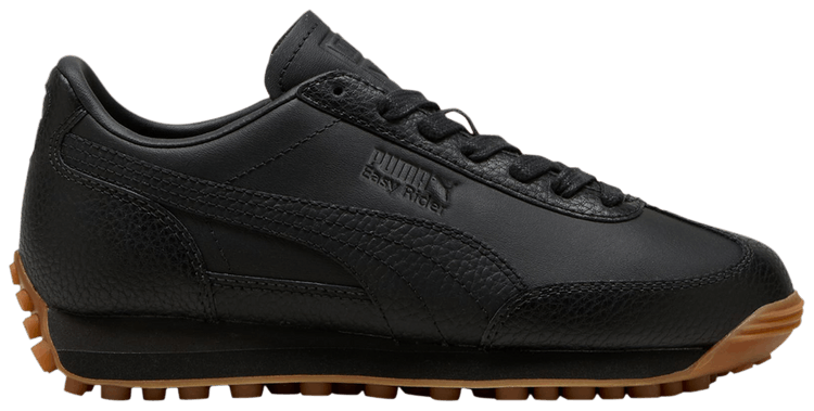 Puma Easy Rider Leather Big Kid Black Gum