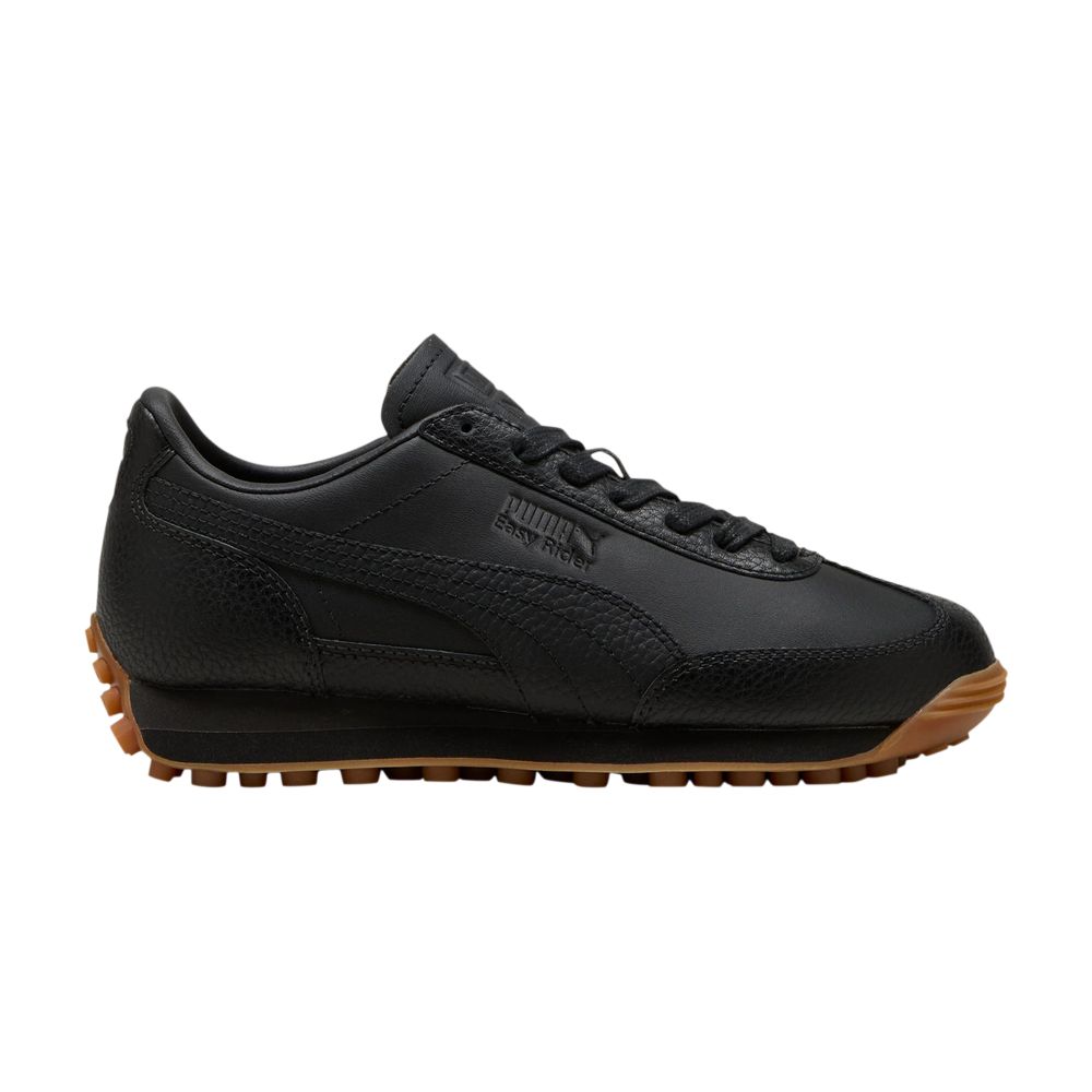 Pre-owned Puma Easy Rider Leather Big Kid 'black Gum' | Kid's Size 5