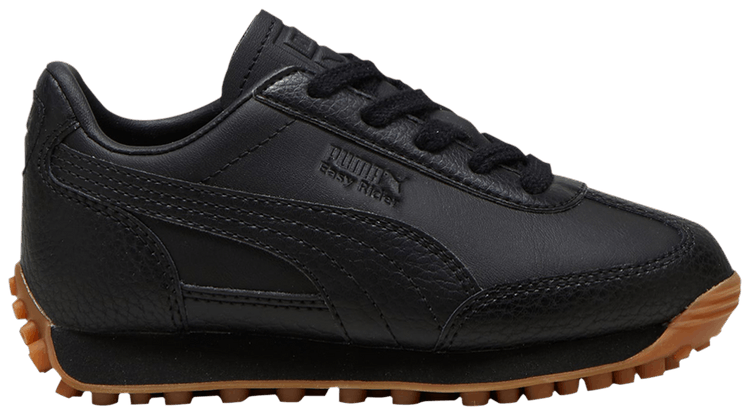 Puma Easy Rider Leather Little Kid Black Gum