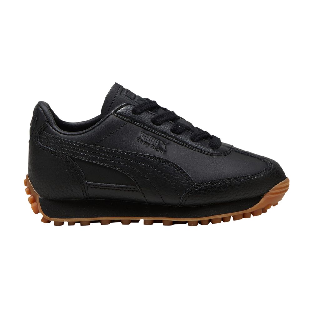 Pre-owned Puma Easy Rider Leather Little Kid 'black Gum' | Kid's Size 3.5