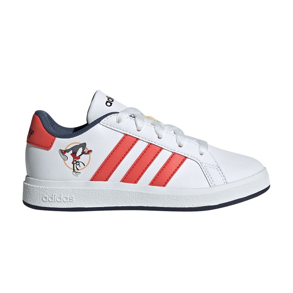 Pre-owned Adidas Originals Adidas Disney X Grand Court 2.0 K 'goofy' | White | Kid's Size 2.5