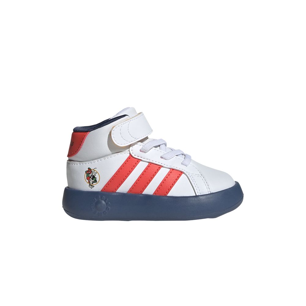 Pre-owned Adidas Originals Adidas Disney X Grand Court Mid I 'minnie Mouse' | White | Infant Size 4