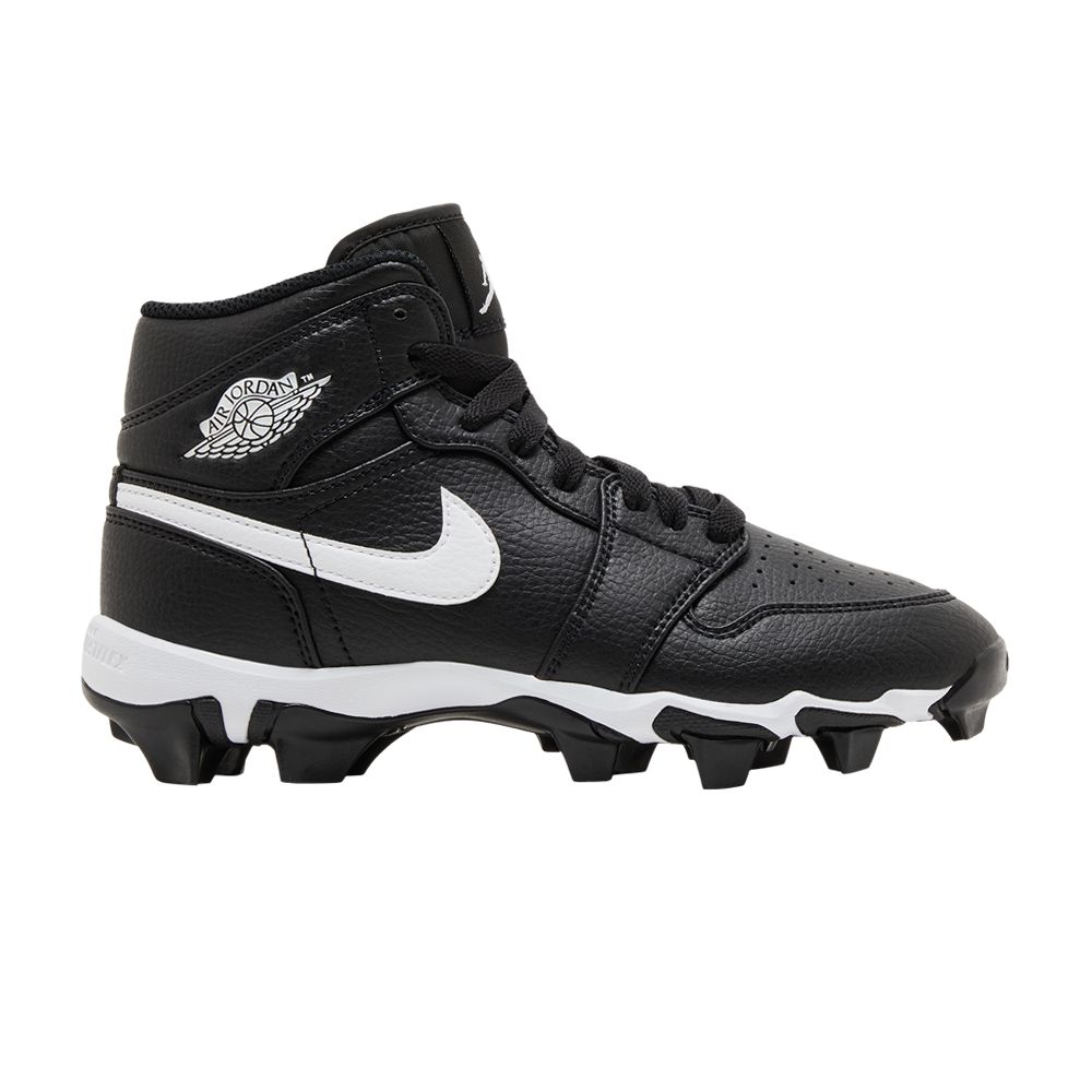 Jordan 1 Mid Cleat GS 'Black White' - HF6883-001