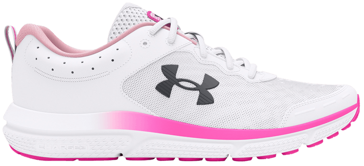 Under Armour Wmns Charged Assert 10 Wide White Rebel Pink