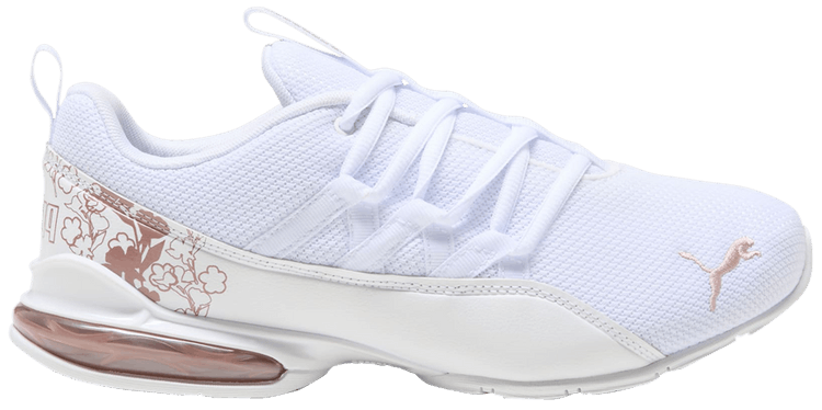 Size 10.0 Wmns Riaze Prowl Wide Floral White Rose Gold