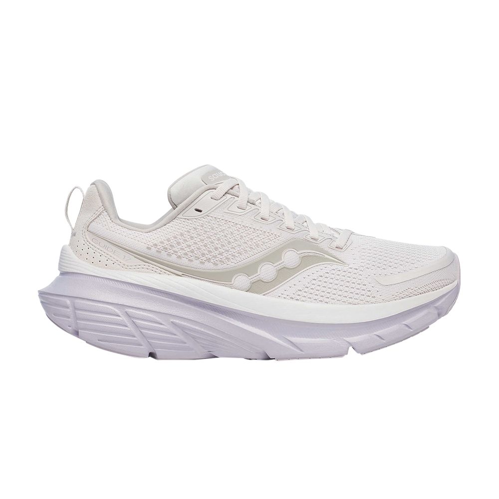 Pre-owned Saucony Wmns Guide 17 'moon Heather' | Cream | Women's Size 8 In White