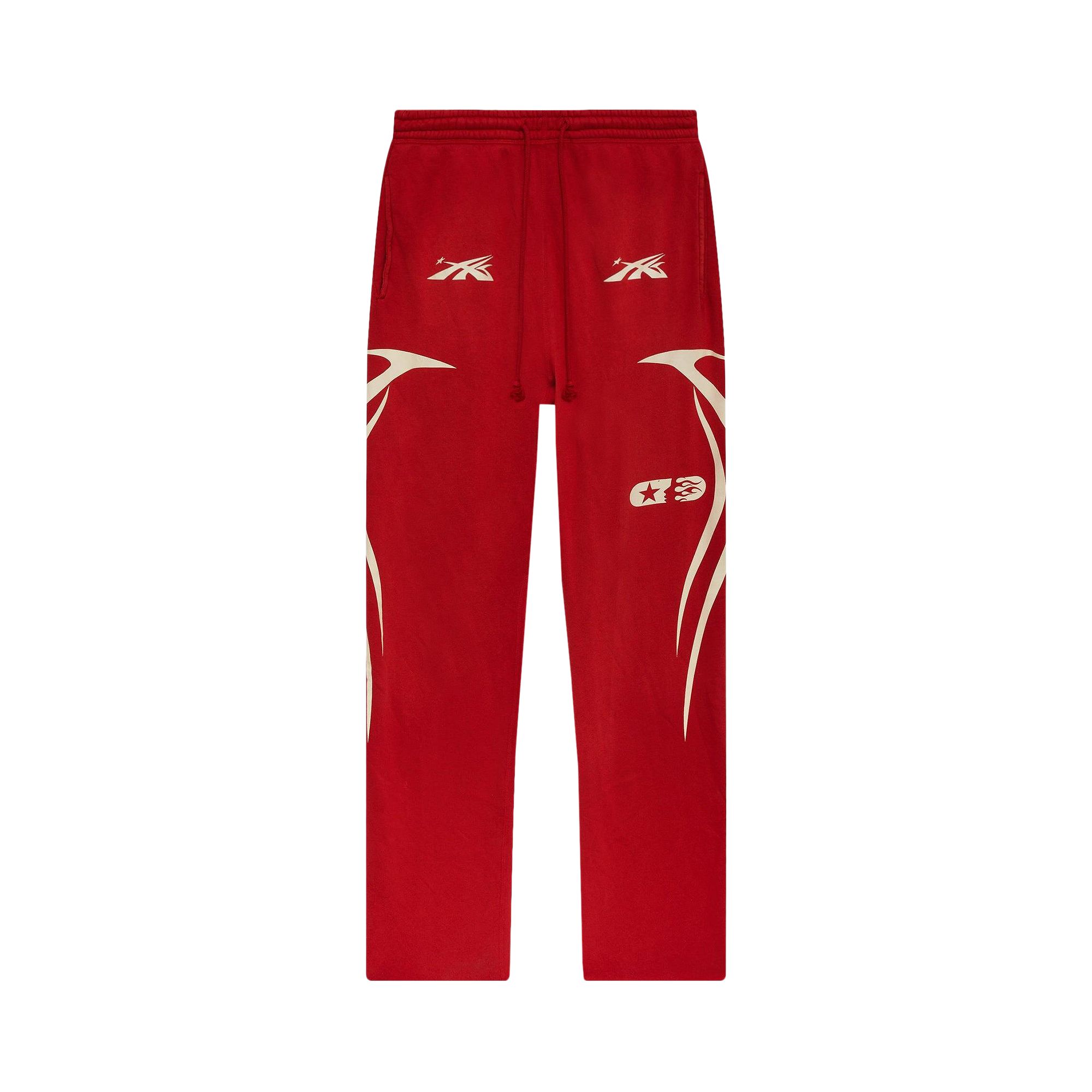 Hellstar Sports Double Hit Logo Sweatpant 'Red' | Men's Size L