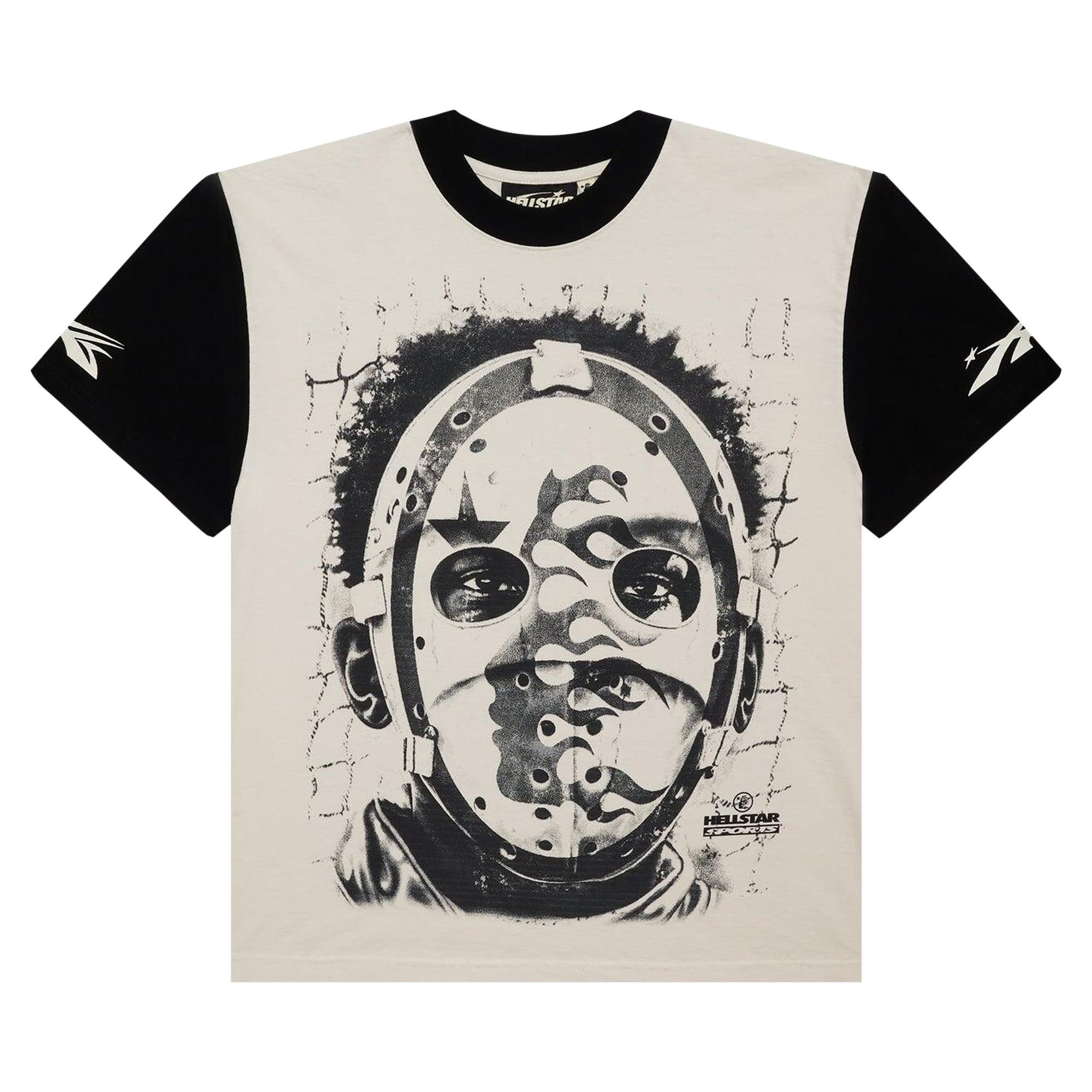 Pre-owned Hellstar 777 Path 2 Paradise T-shirt 'white/black' In Multi