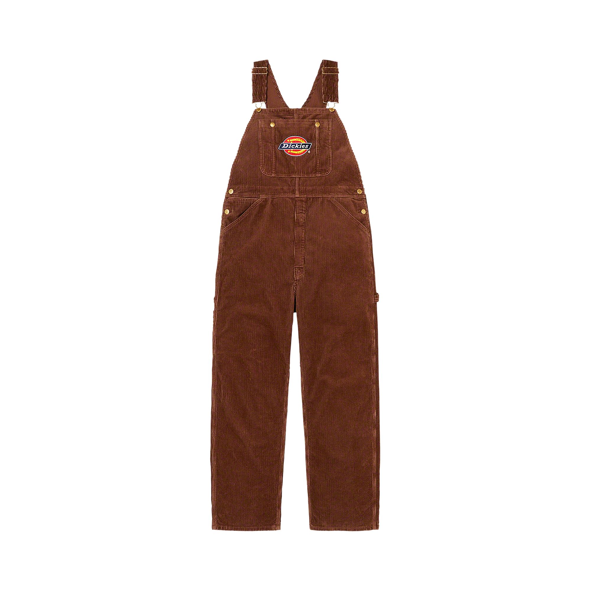 Supreme x Dickies Corduroy Overalls 'Brown' | Men's Size S