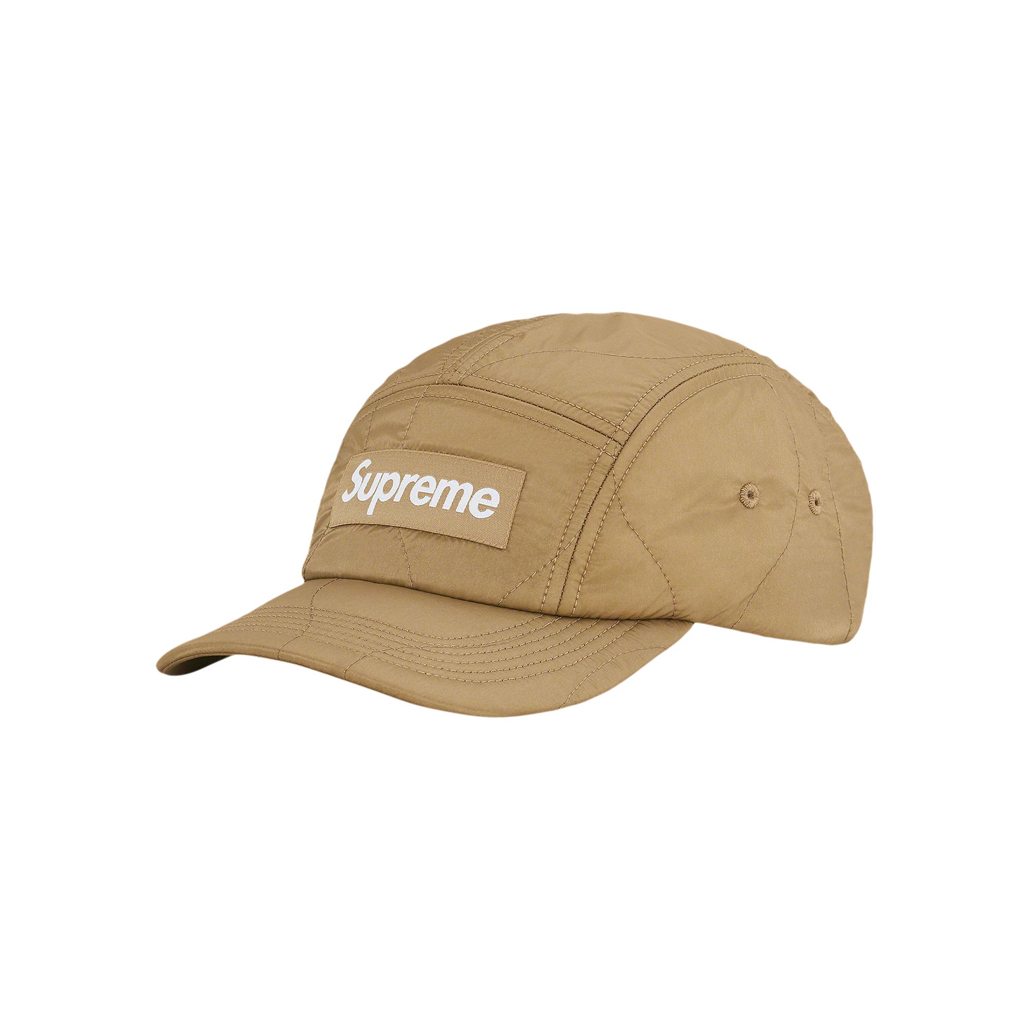 Pre-owned Supreme Quilted Liner Camp Cap 'gold' | Men's Size Onesize