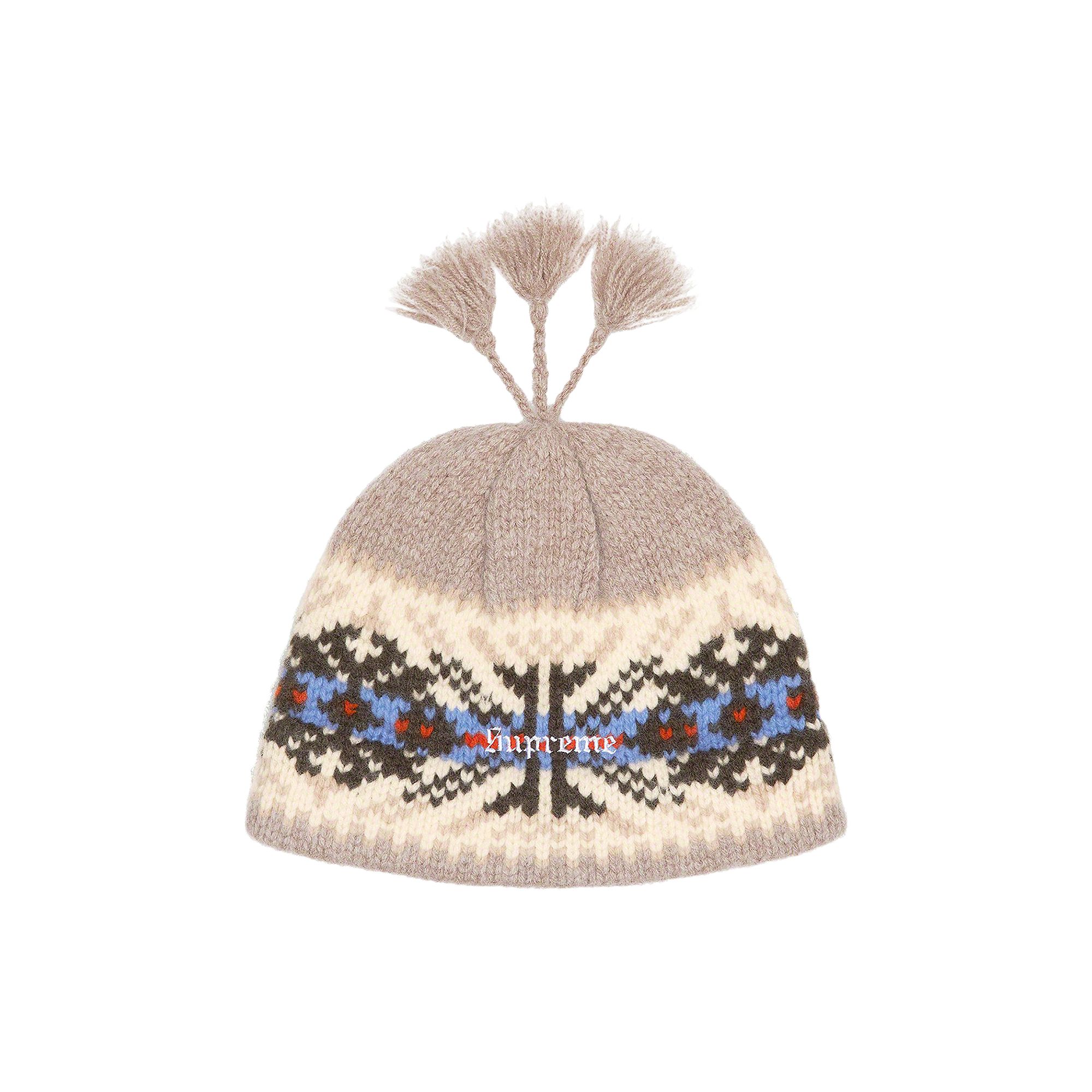 Pre-owned Supreme Tassel Beanie 'tan' | Men's Size Onesize In Brown