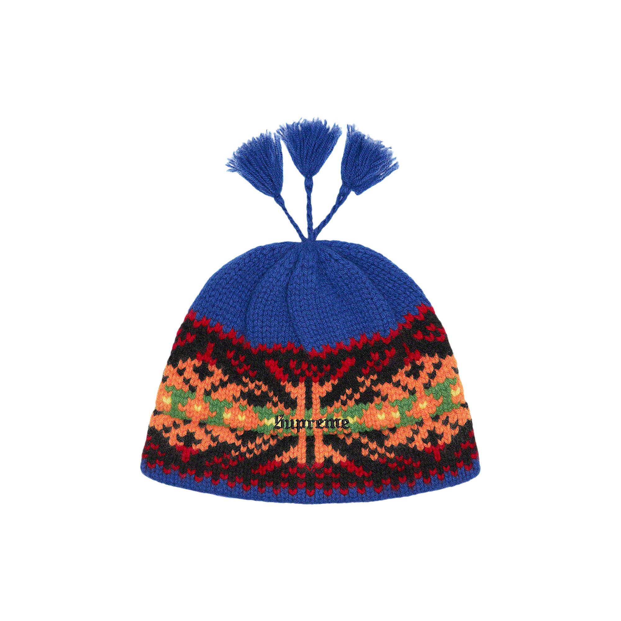 Pre-owned Supreme Tassel Beanie 'royal' | Blue | Men's Size Onesize