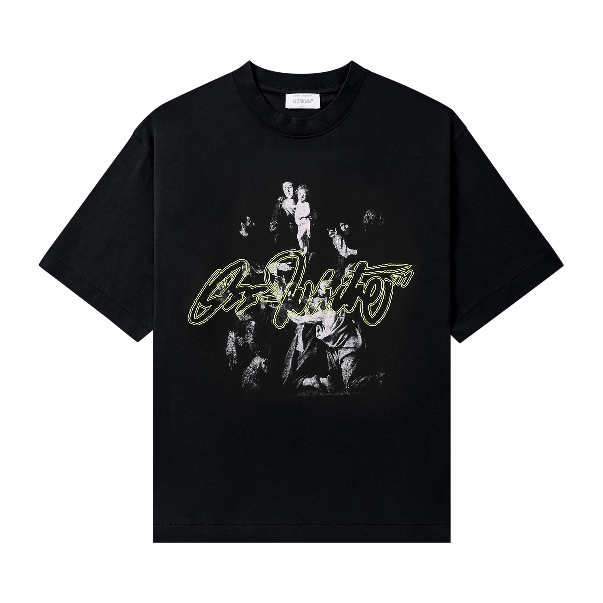 Pre-owned Off-white Script Mary Skate Tee 'black'