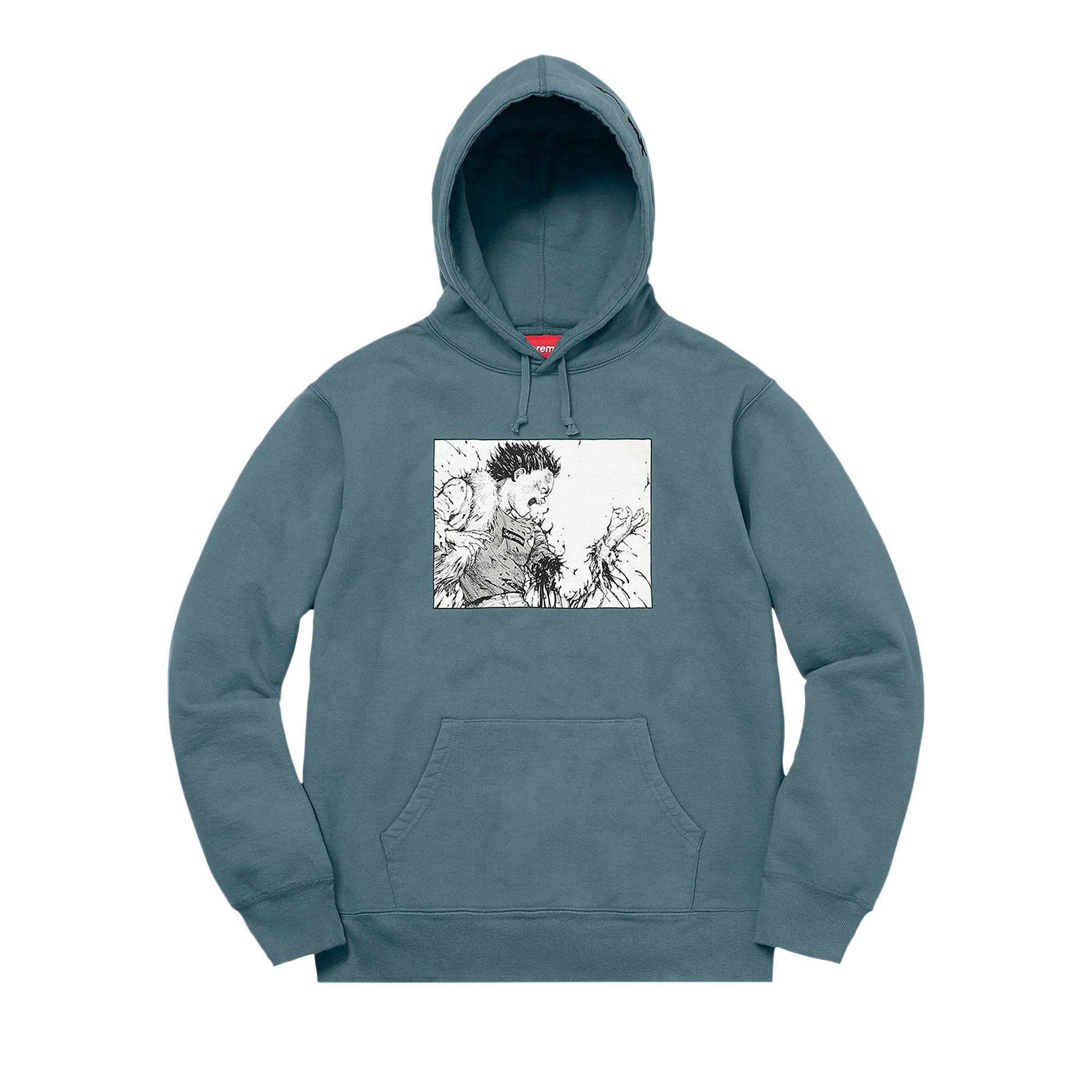 Pre-owned Supreme Akira Arm Hooded Sweatshirt 'slate' | Blue | Men's Size Xl