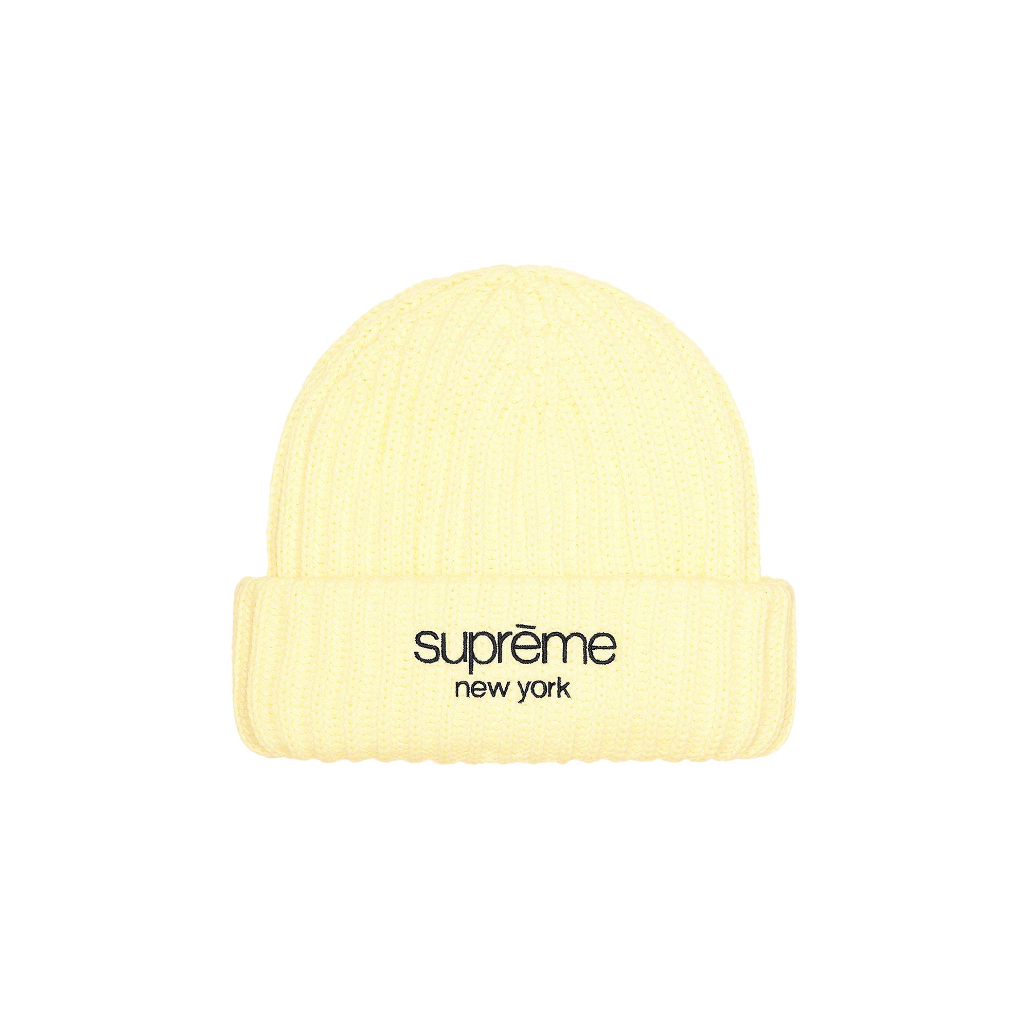 Supreme Ribbed Beanie 'Cream' | Men's Size Onesize