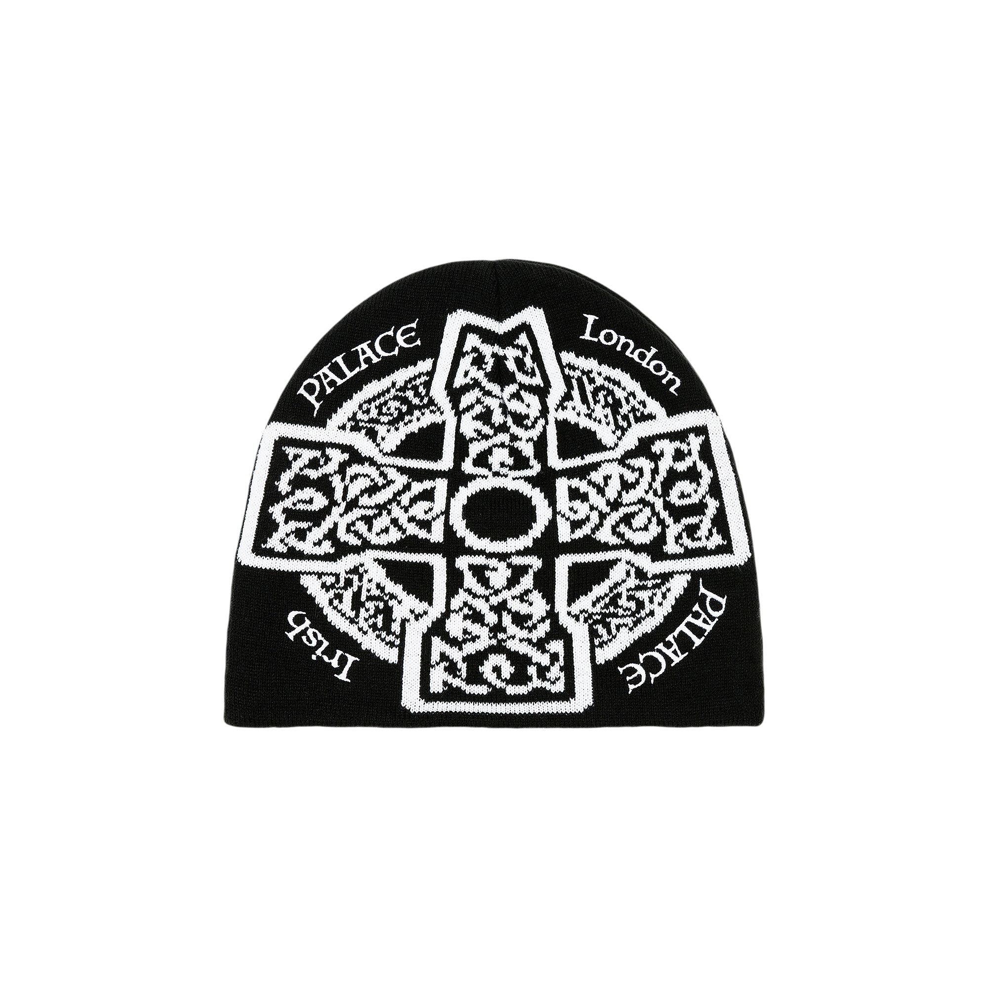 Pre-owned Palace Celtic Nein Cuff Beanie 'black' | Men's Size Onesize