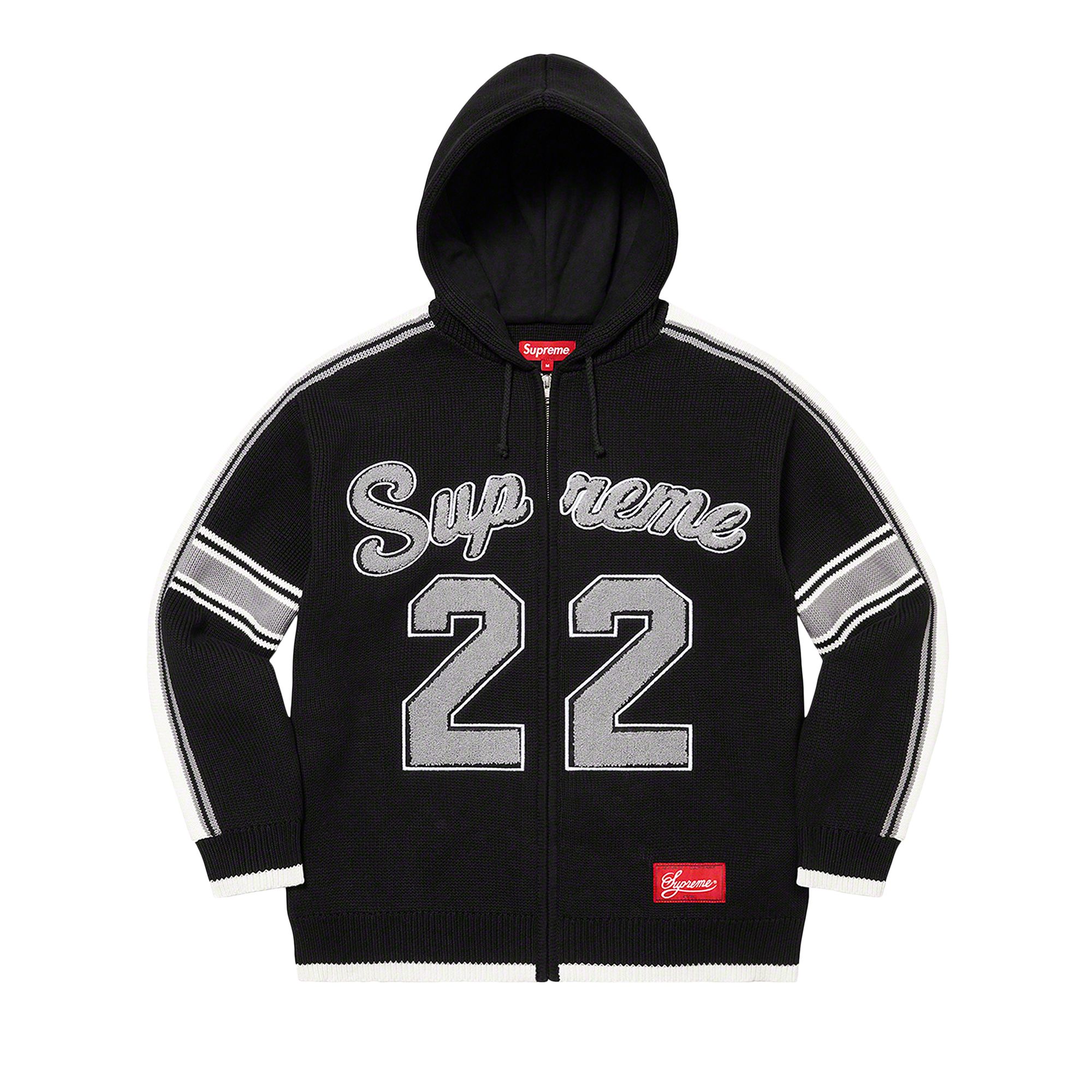 Pre-owned Supreme Sport Zip Up Hooded Sweater 'black'