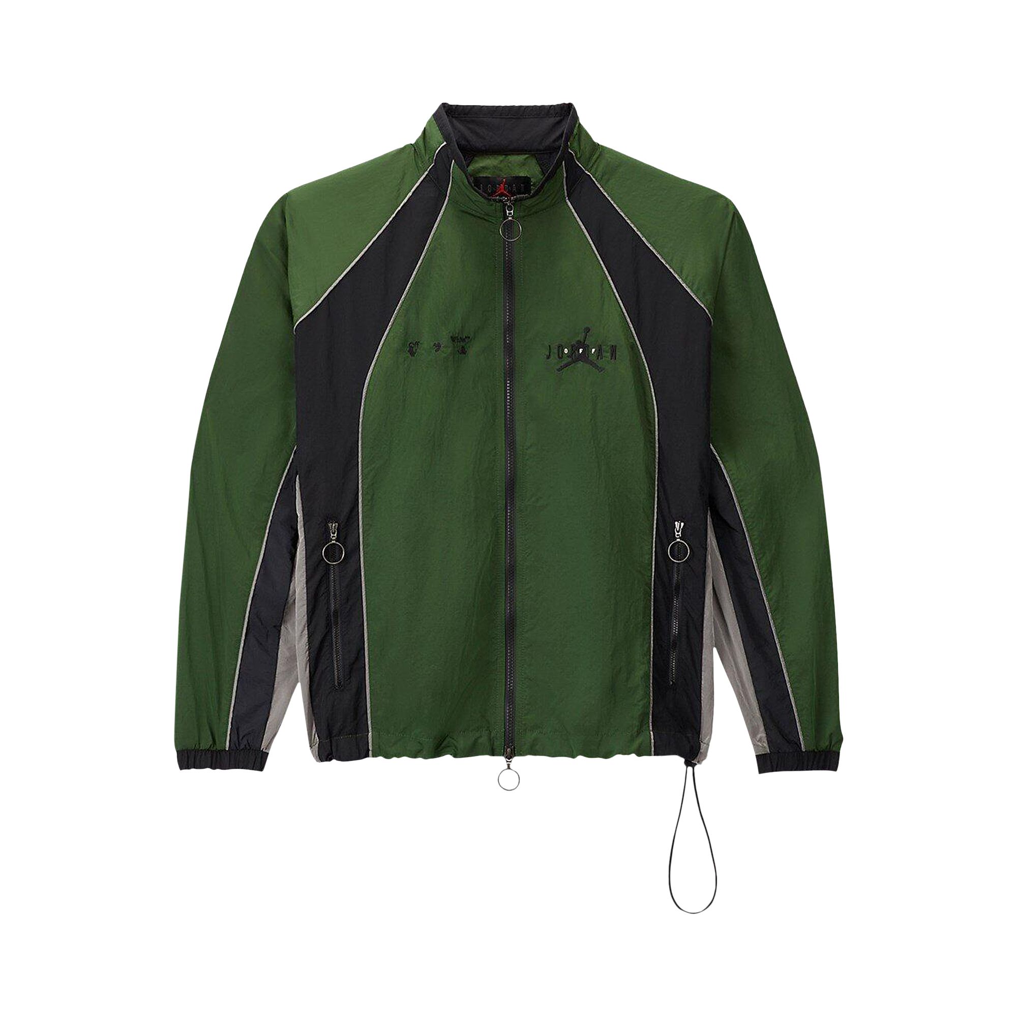 Air Jordan x Off-White Track Jacket 'Forest Green/Phantom/Black' | Men's Size S