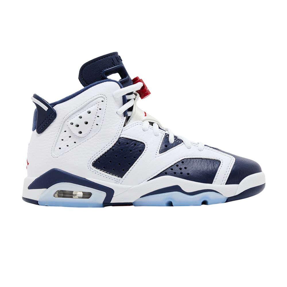 Pre-owned Air Jordan 6 Retro Gs 'olympic' 2024 | White | Kid's Size 4
