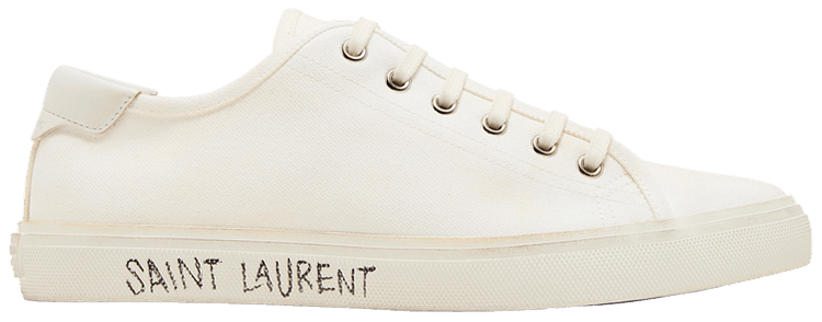 ■Saint Laurent■ Malibu Leather Sneakers White 64925300NG09 Saint Laurent Malibu Sneakers In Smooth Leather | Saks Fifth