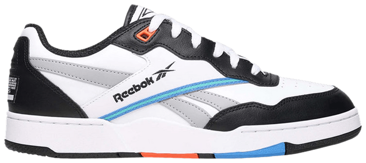 Reebok BB4000 2 Black White Pump Orange