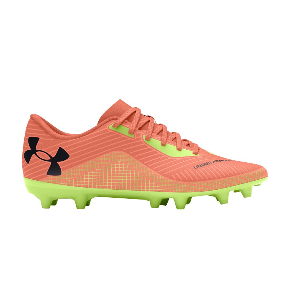 Pre-owned Under Armour Shadow Select 2 Fg Jr 'flare Orange Morph Green' | Kid's Size 13