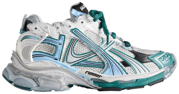 【Balenciaga】 RUNNER SNEAKERS スニーカー 772767W3RMU Buy Balenciaga Wmns Runner Sneaker 'Worn-Out - White Green
