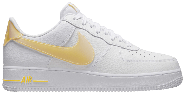 Nike Air Force 1 07 Jumbo Swoosh   White Vivid Sulfur