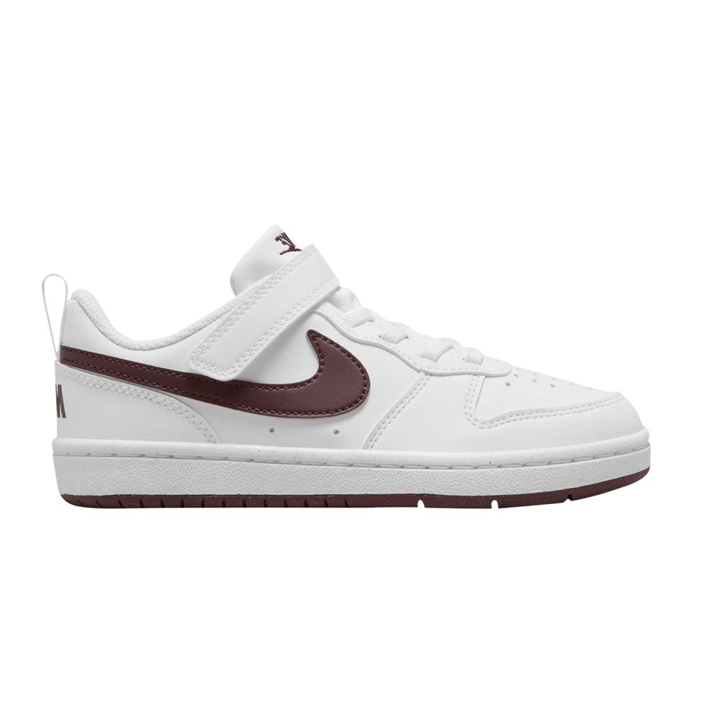 Pre-owned Nike Court Borough Low Recraft Ps 'white Burgundy Crush' | Kid's Size 3