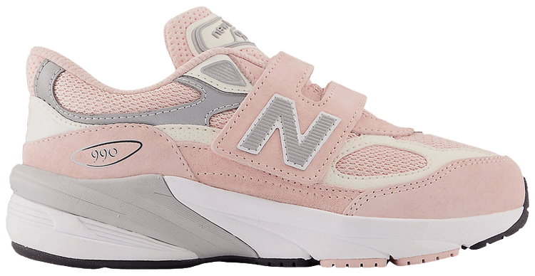 New Balance 990v6 Hook  Loop Little Kid Wide Pink Haze