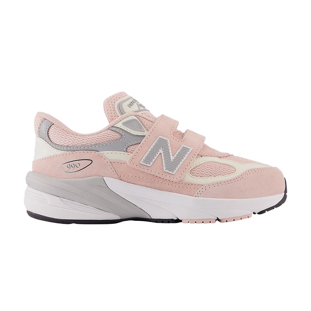 Pre-owned New Balance 990v6 Hook & Loop Little Kid Wide 'pink Haze' | Kid's Size 12