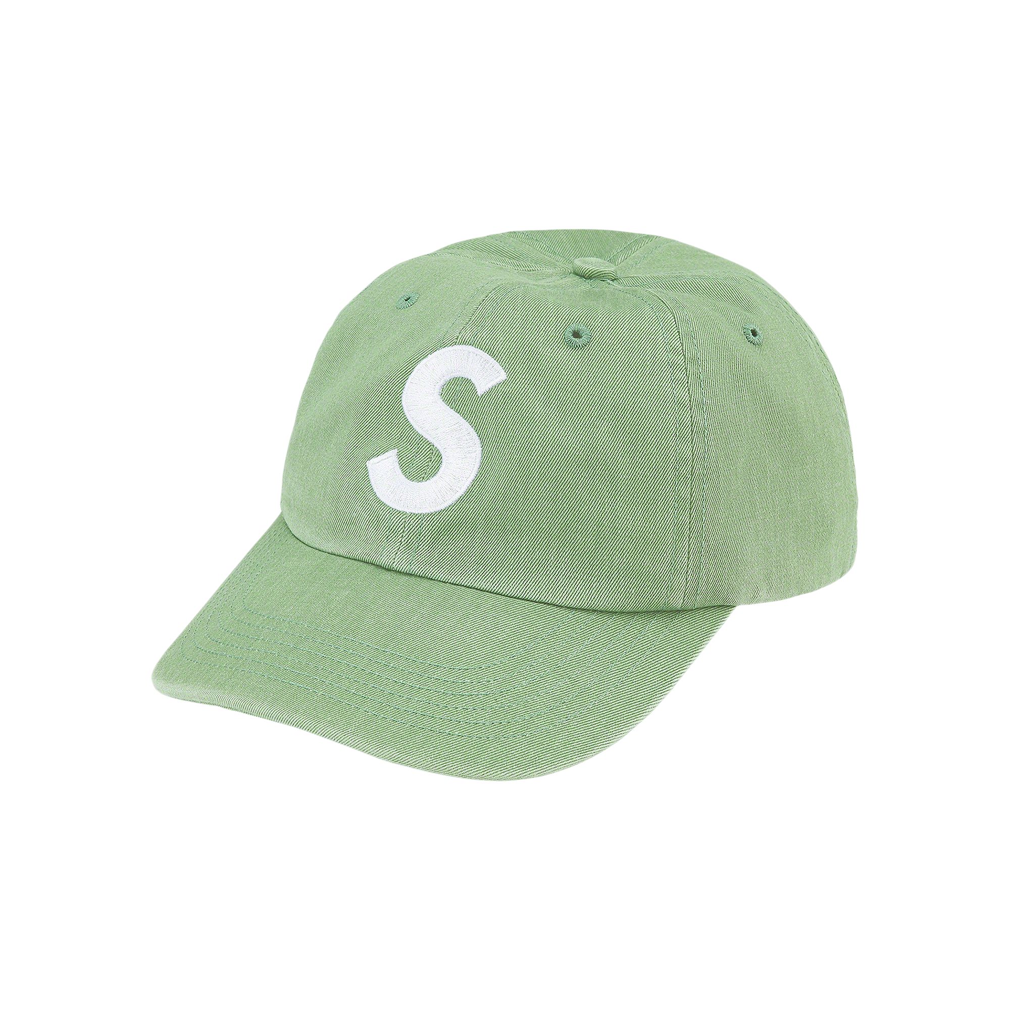 Supreme Pigment Print S Logo 6-Panel 'Light Sage' | Green | Men's Size Onesize