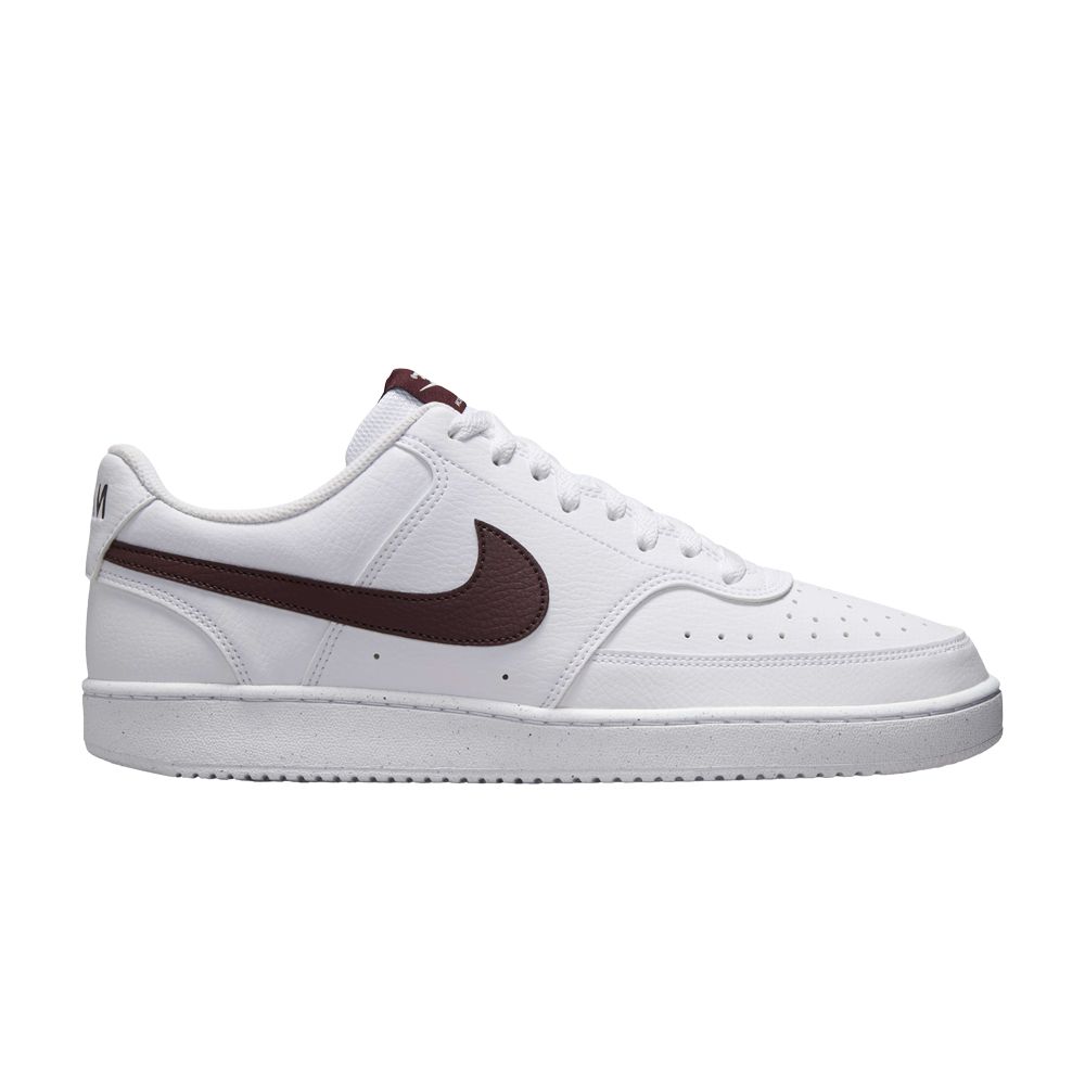 Pre-owned Nike Court Vision Low Next Nature 'white Burgundy Crush' | Men's Size 11.5