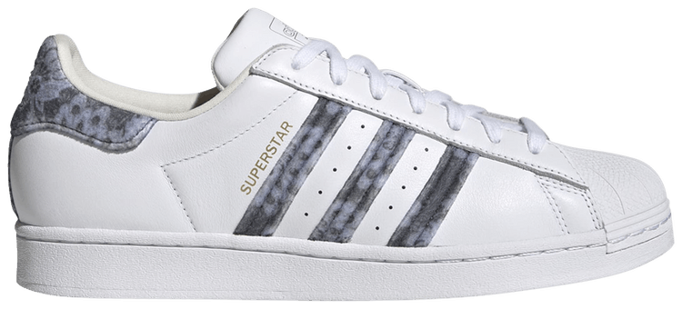 Adidas Superstar White Serrated Denim