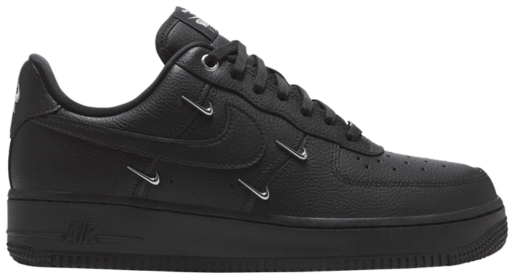 Achetez des Wmns Air Force 1 07 LX Black Silver Mini Swoosh HQ1180 001 GOAT FR