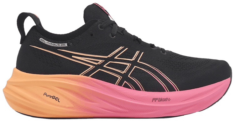 Asics gel nimbus black rose gold top