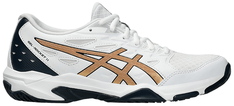 Asics Wmns Gel Rocket 11 White Pure Gold