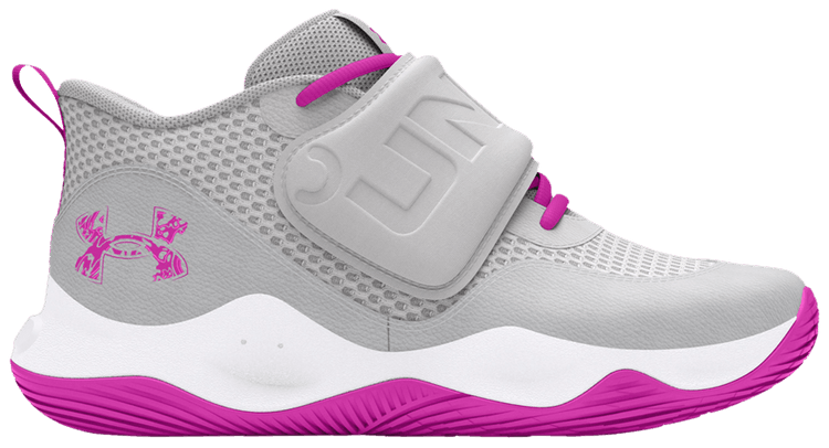 Under Armour Zone BB 2 PS Halo Grey Vivid Magenta