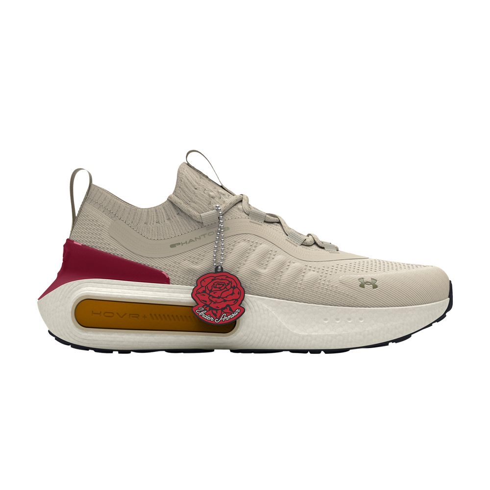 Pre-owned Under Armour Wmns Hovr Phantom 4 'armour U - Summit White Cardinal' In Cream