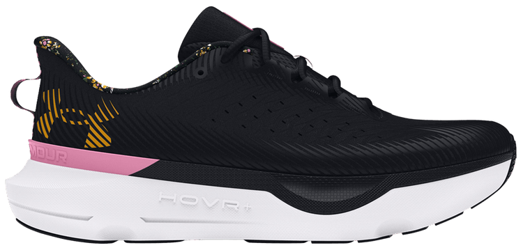 Under Armour Wmns HOVR Infinite Pro Black Golden Yellow Floral